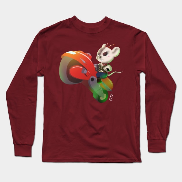 Biker Mice from Mars Long Sleeve T-Shirt by davidpavon